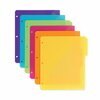 Smead Three-Ring Binder Poly Index Dividers with Pocket, 11.25 x 9.75, Assorted Colors, 30PK 89421